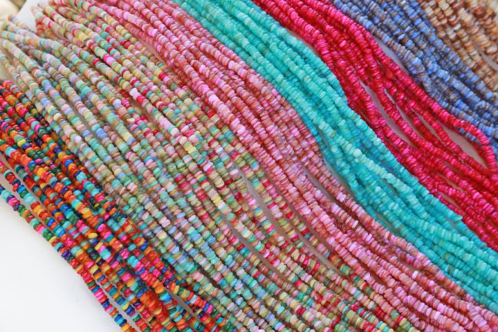 3mm Rondelle Heishi Shell Beads