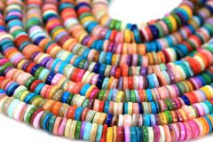 8mm Rondelle Heishi Shell Beads