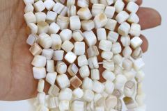 8mm Pyramid Shell Beads