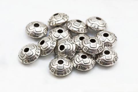 Metal Beads - Silver Colour Making Jewelry Findings and Supplies - Metal Charms