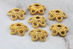 Gold Plated Bead End Caps