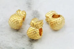 Gold Plated Big Hole Charms