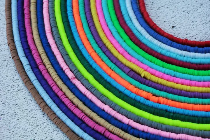 4mm Heishi Polymer Clay Disc Beads