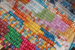 5mm x 8mm Rondelle Smooth Natural Stone Beads