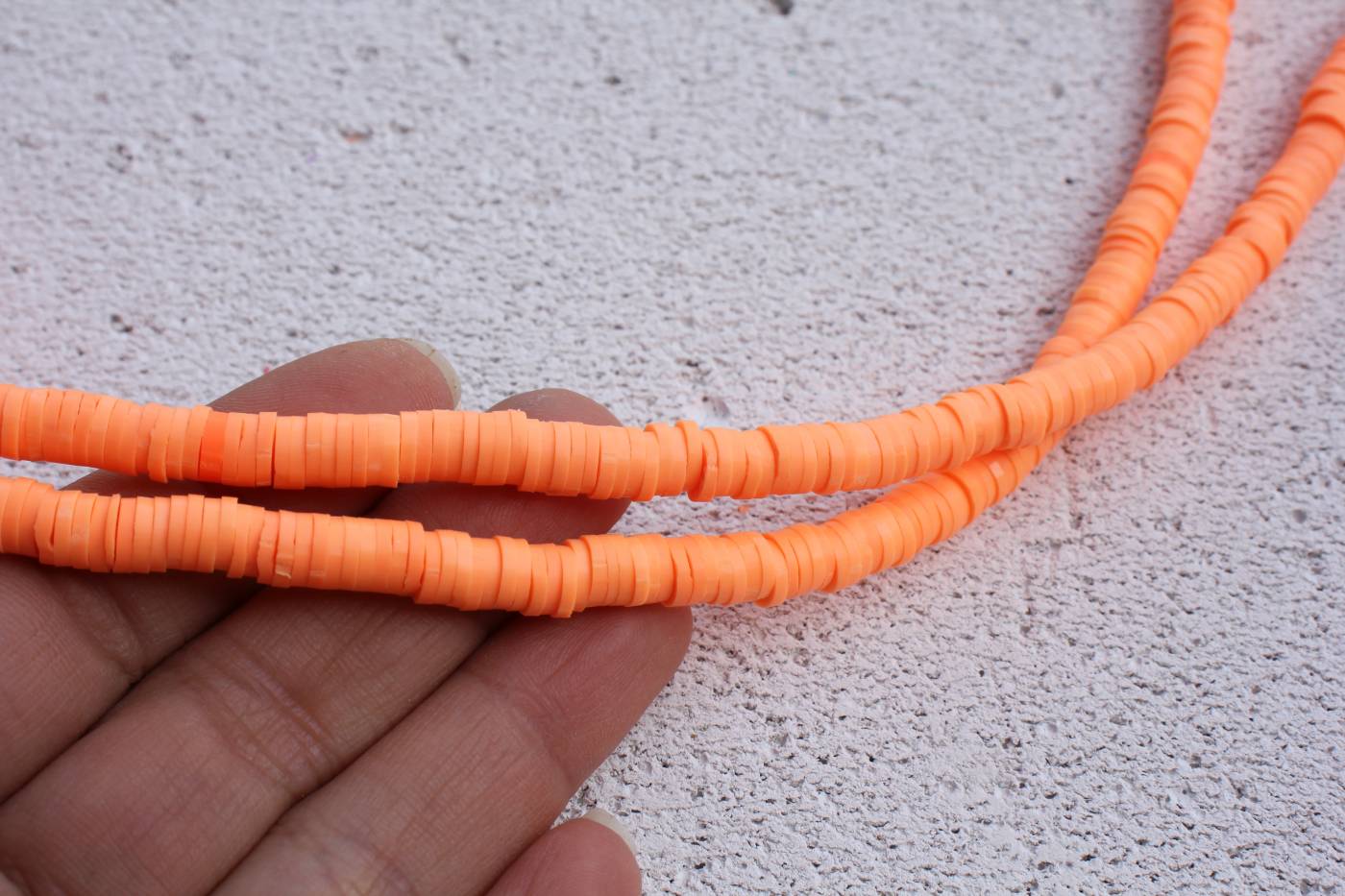 orange-colourful-heishi-disc-6mm-beads