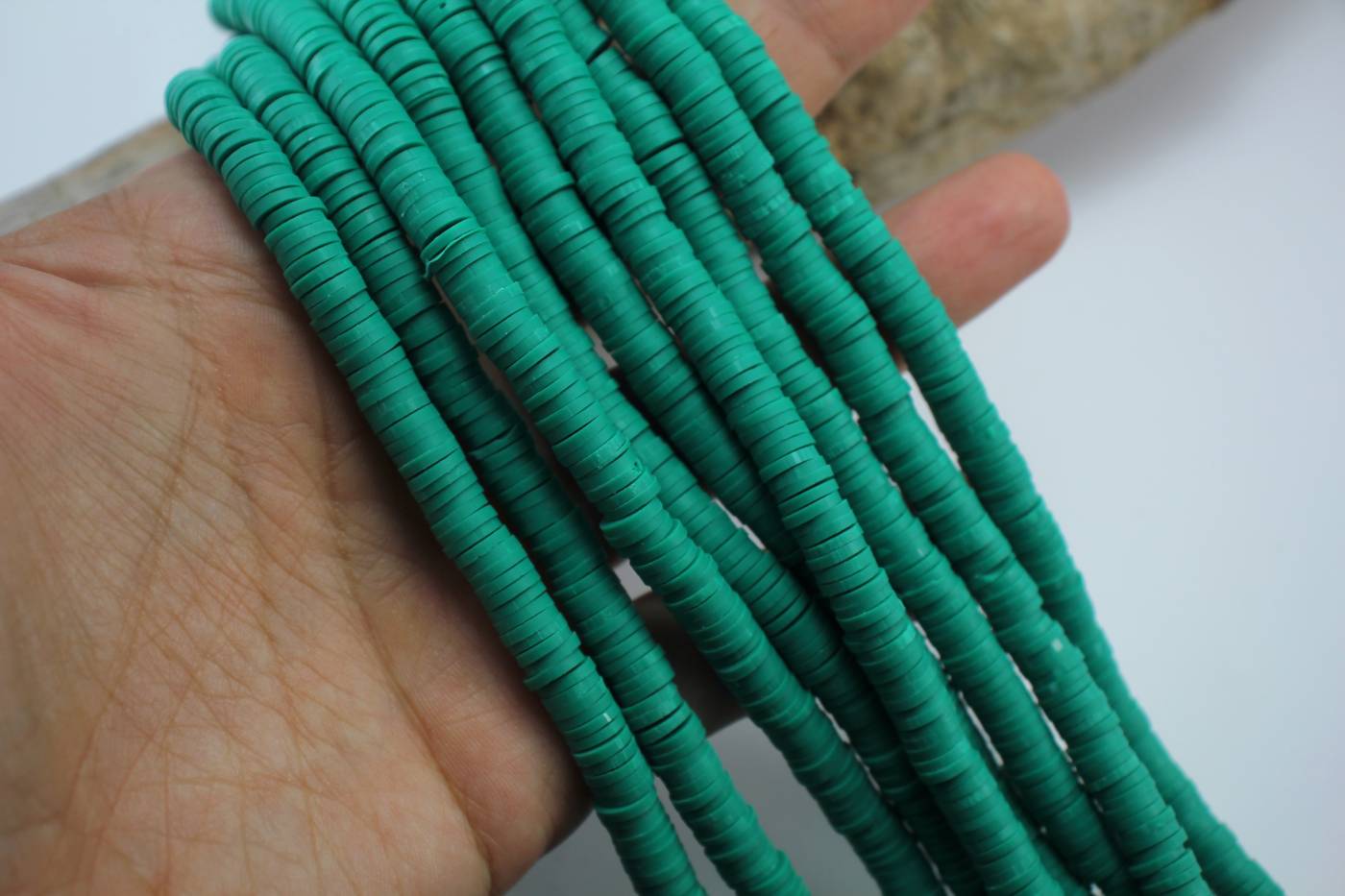 green-6mm-heishi-clay-bead-findings