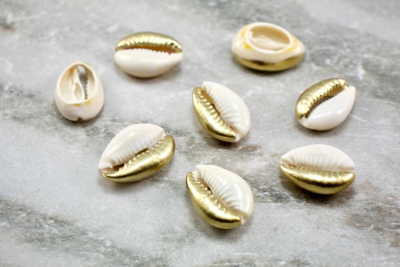 Gold-Cowrie-Shell-Sea-Beads-Cowrie