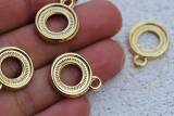 gold-metal-round-cirlce-pendant-charms