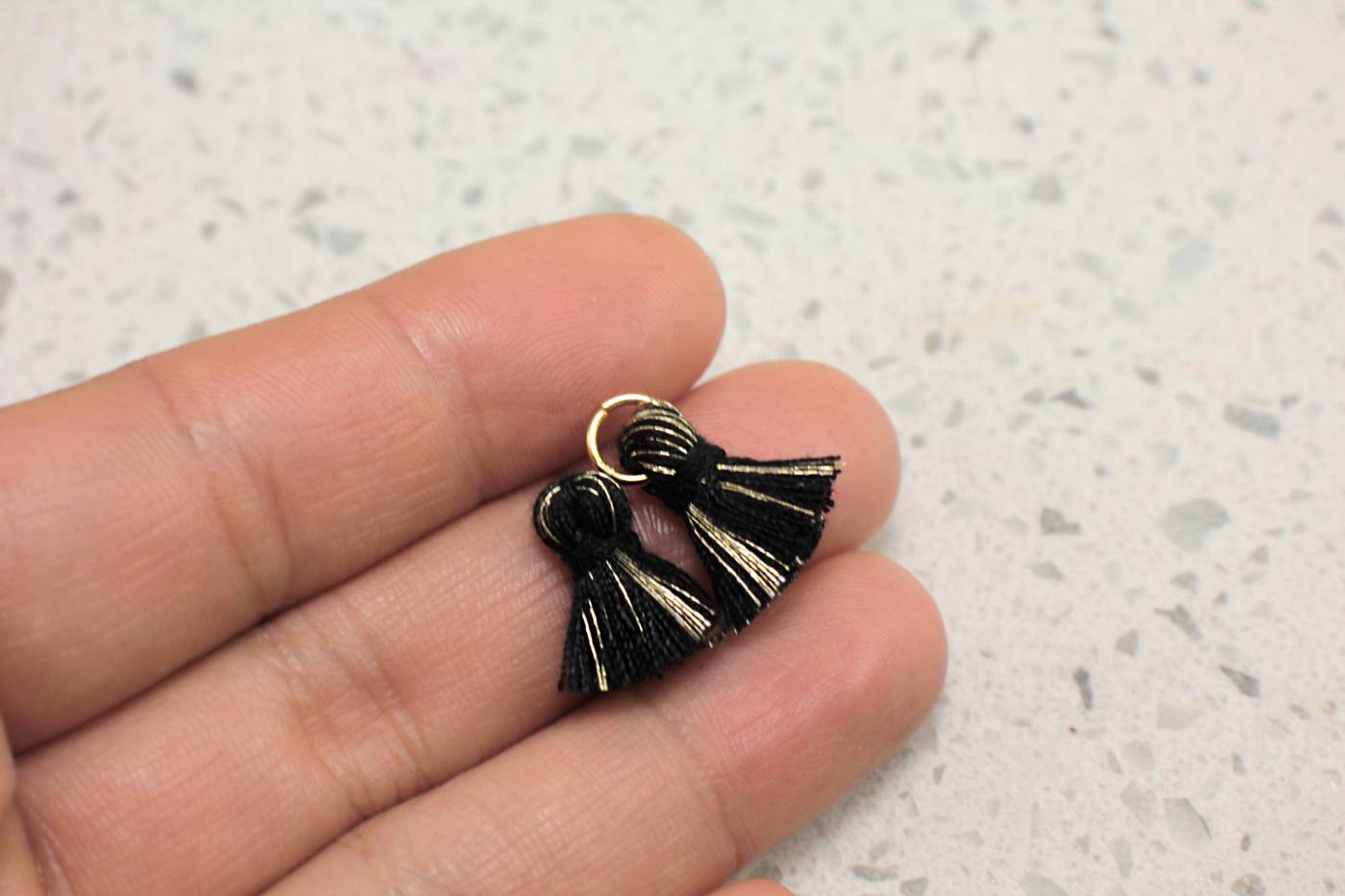 tiny-mini-cotton-black-tassels