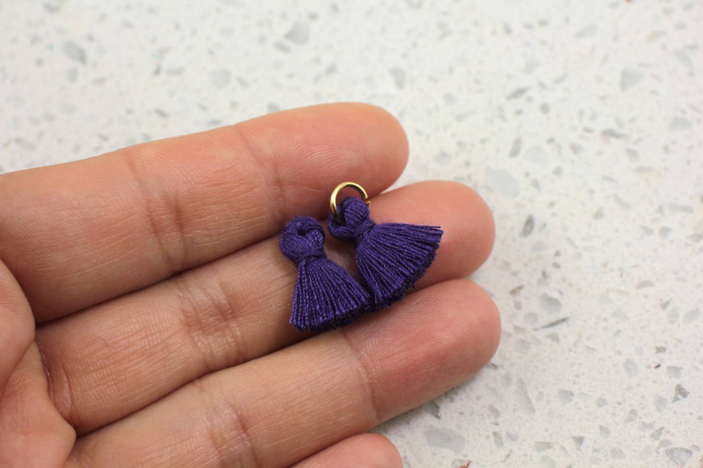 dark-purple-mini-cotton-tassel