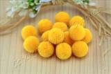 handmade-cotton-pompoms-yellow