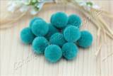 handmade-cotton-pompoms-emerald-green