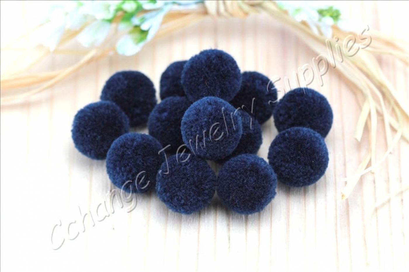 handmade-cotton-pompoms-navy-blue