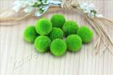 handmade-cotton-pompoms-forest-green