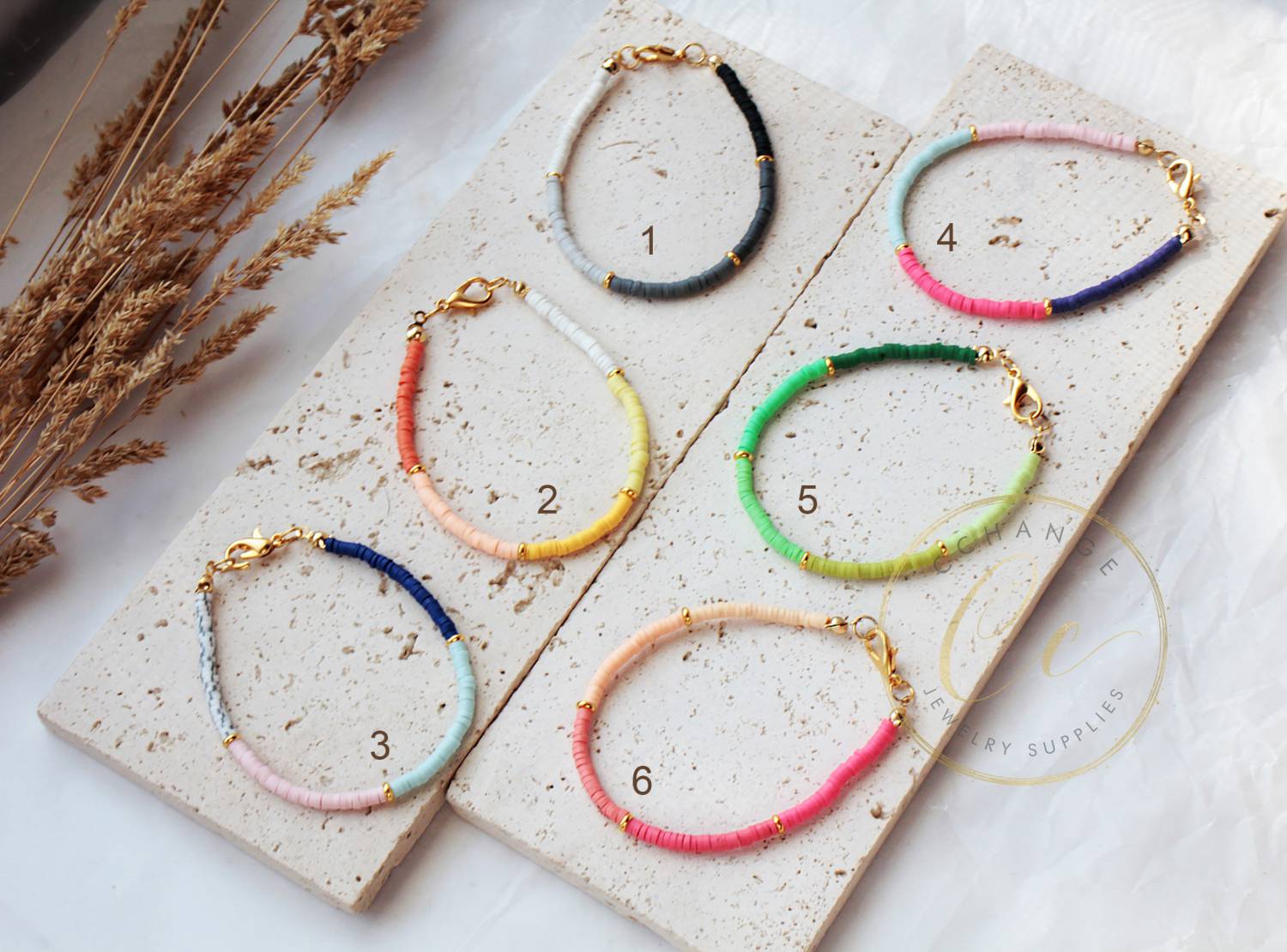 3mm-colorful-heishi-bracelets-handmade