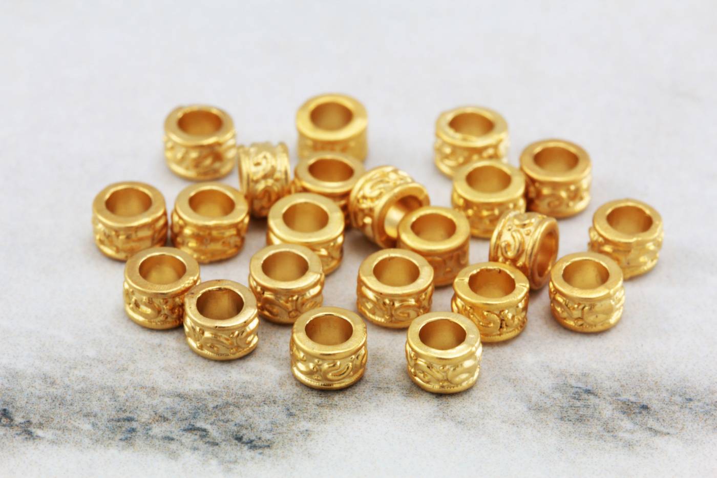 100 Gold Plated Rondelle Spacer Beads 5MM 