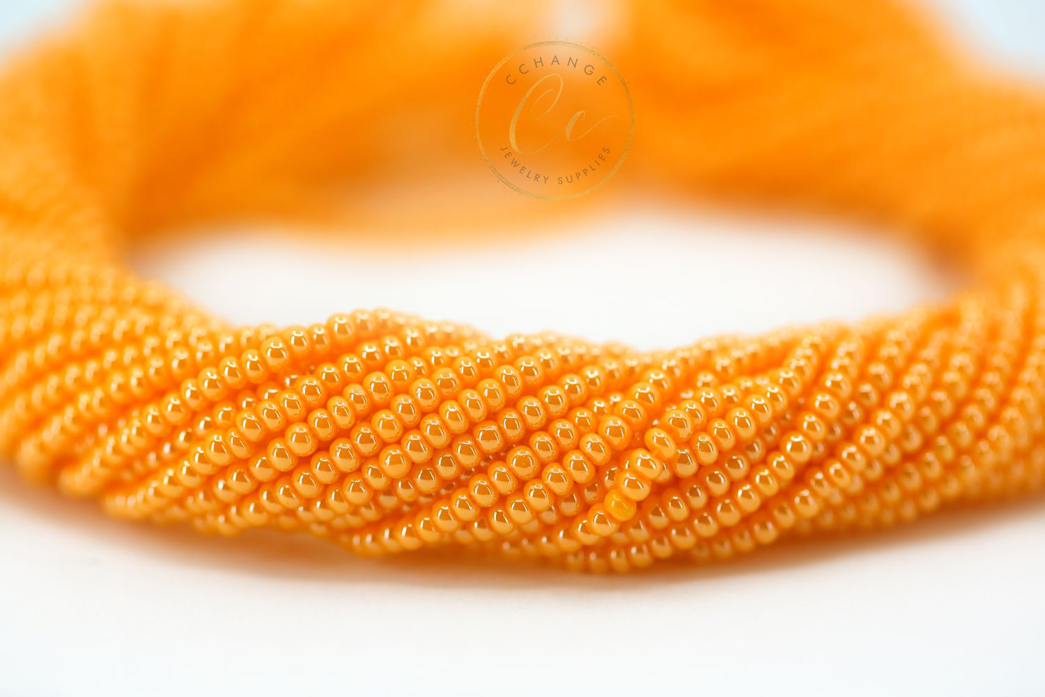 shiny-orange-czech-seed-bead