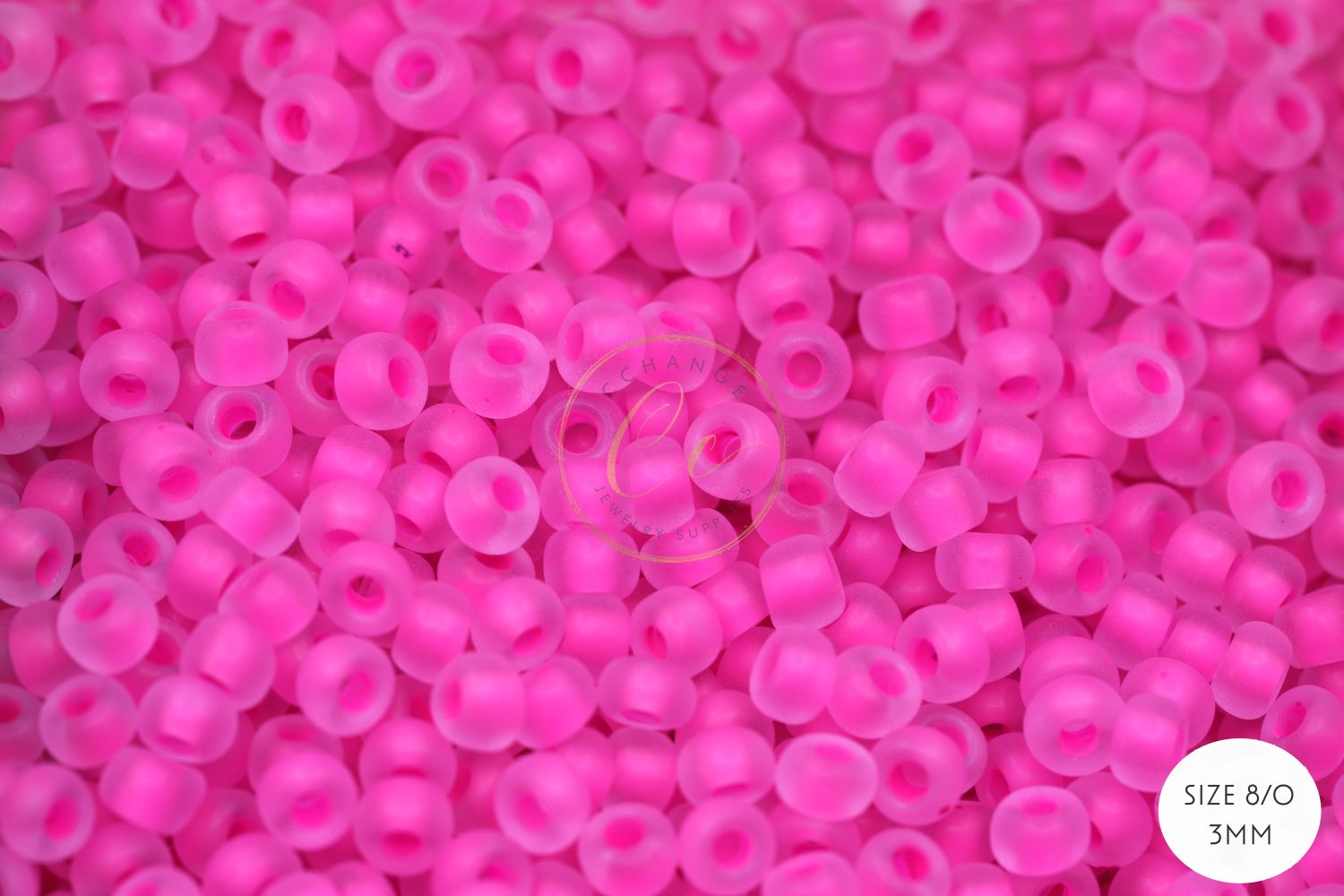 LIMITED 8/0 Czech Seed Bead, Opaque Cheyenne Pink AB – Garden of Beadin