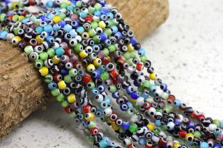 4mm-rainbow-mix-glass-round-evil-eye-bea