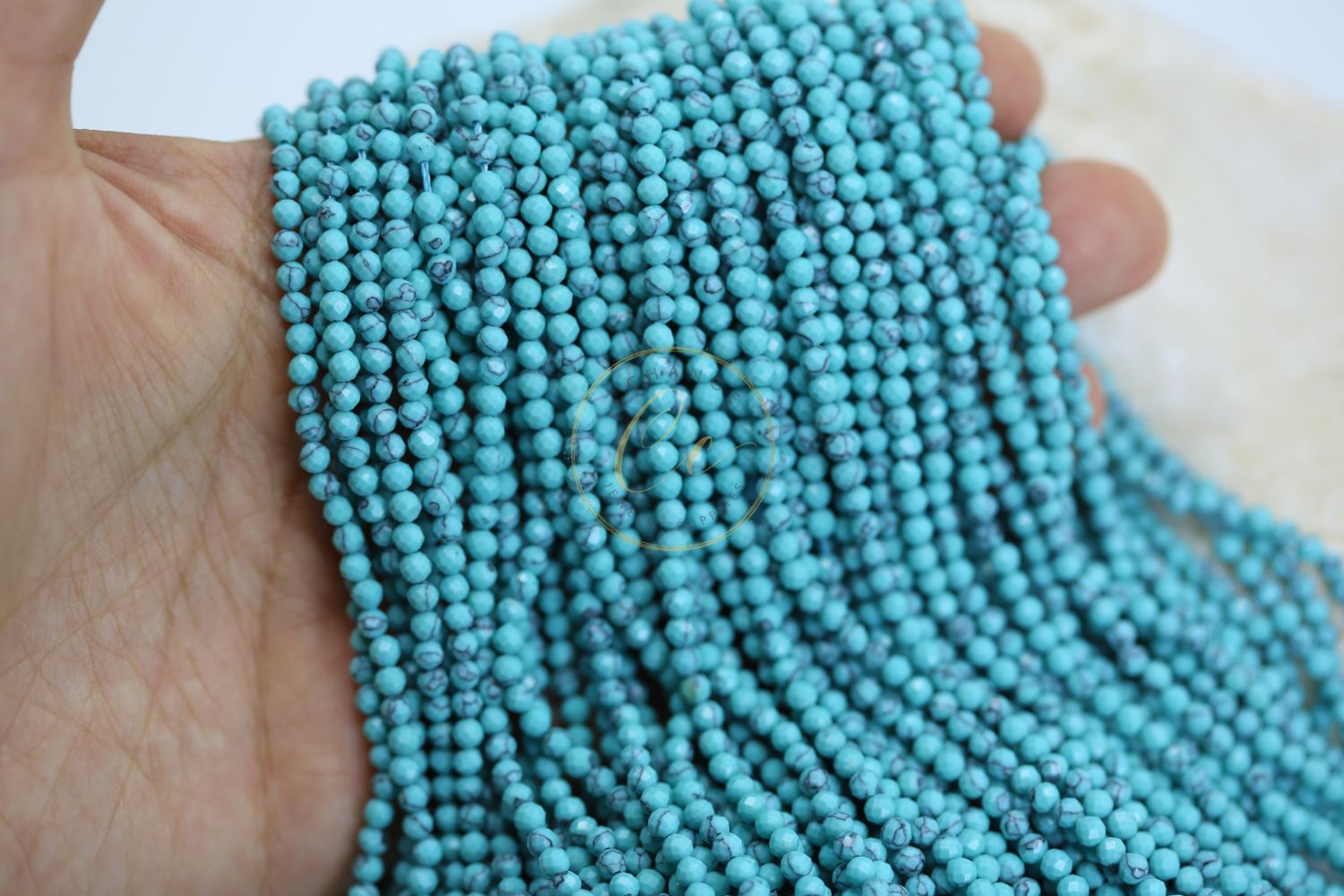 3mm-faceted-round-turquoise-beads