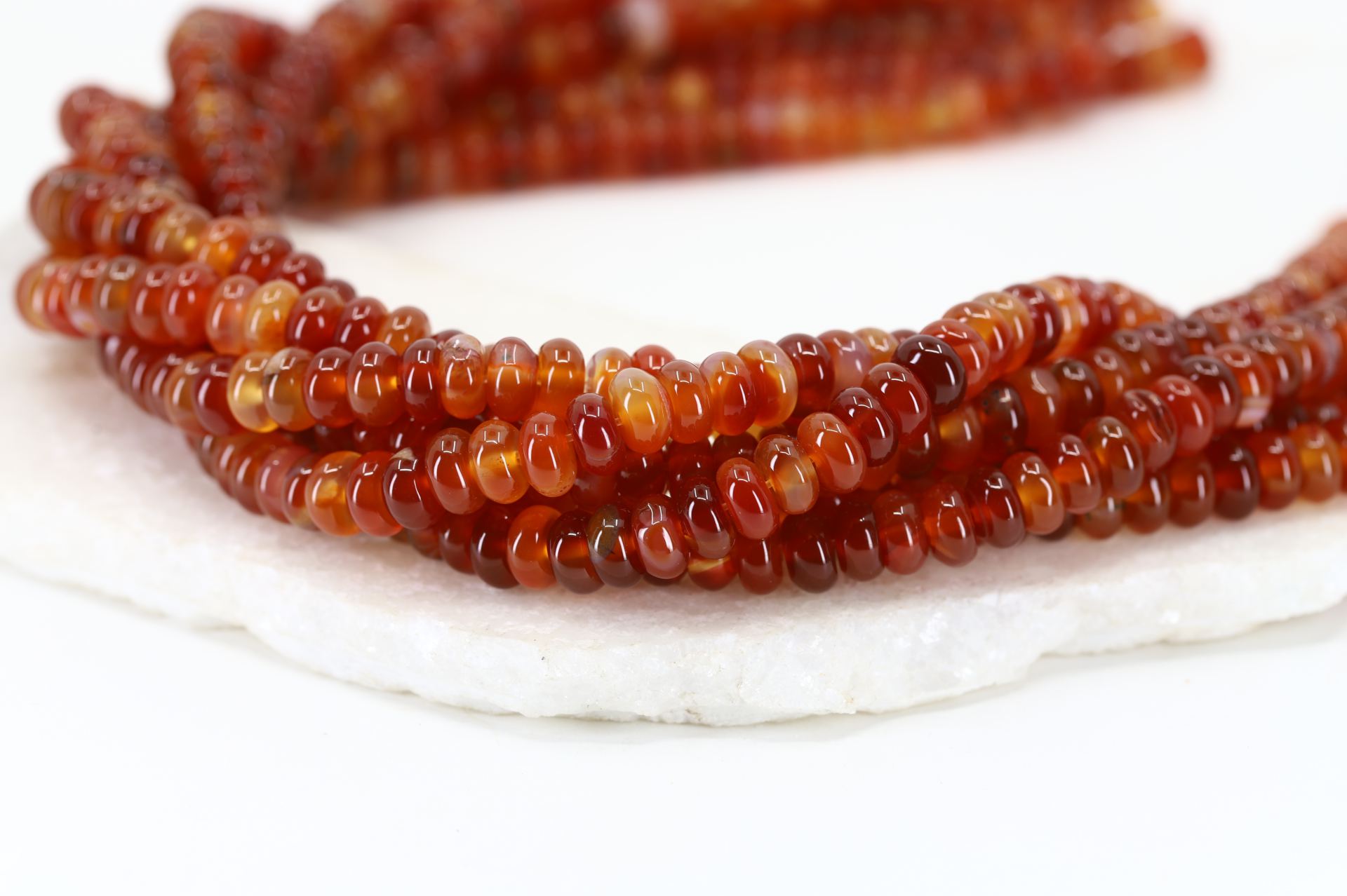 Rondelle-brown-agate-natural-gemstone
