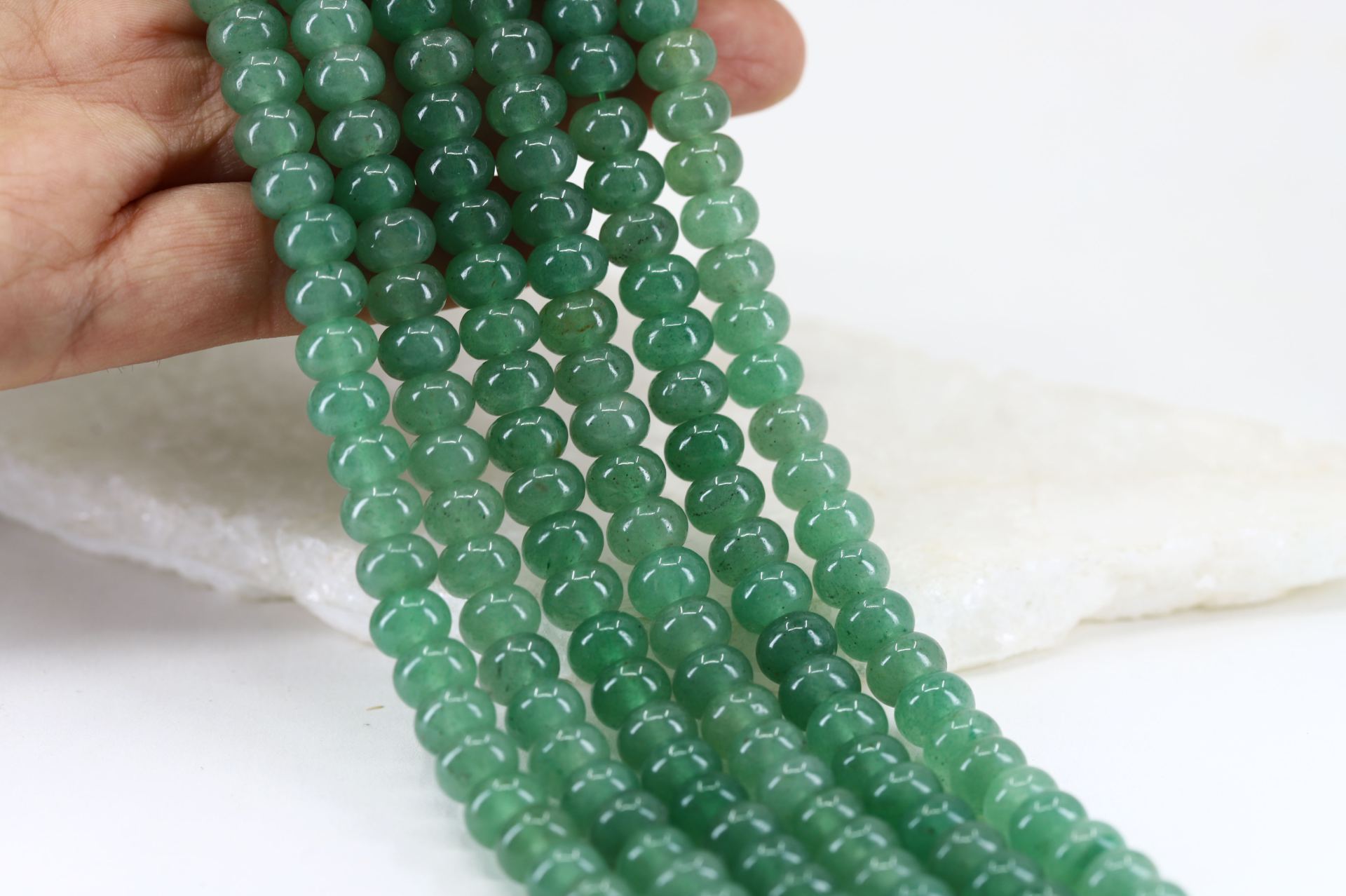 8mm-Rondelle-green-aventurine-natural-ge