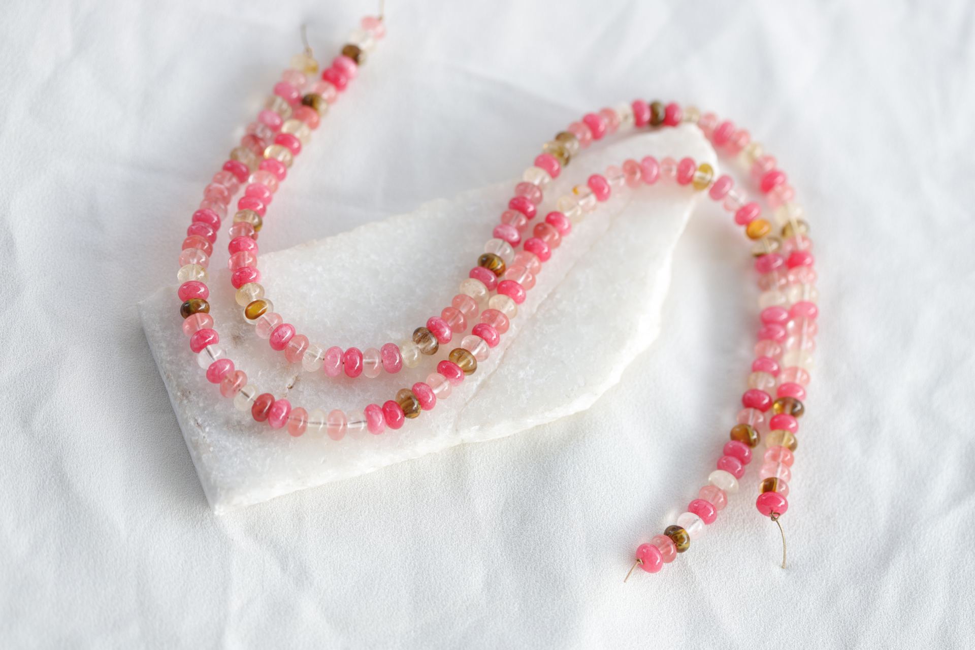 rondelle-watermelon- quartz-cherry- quar