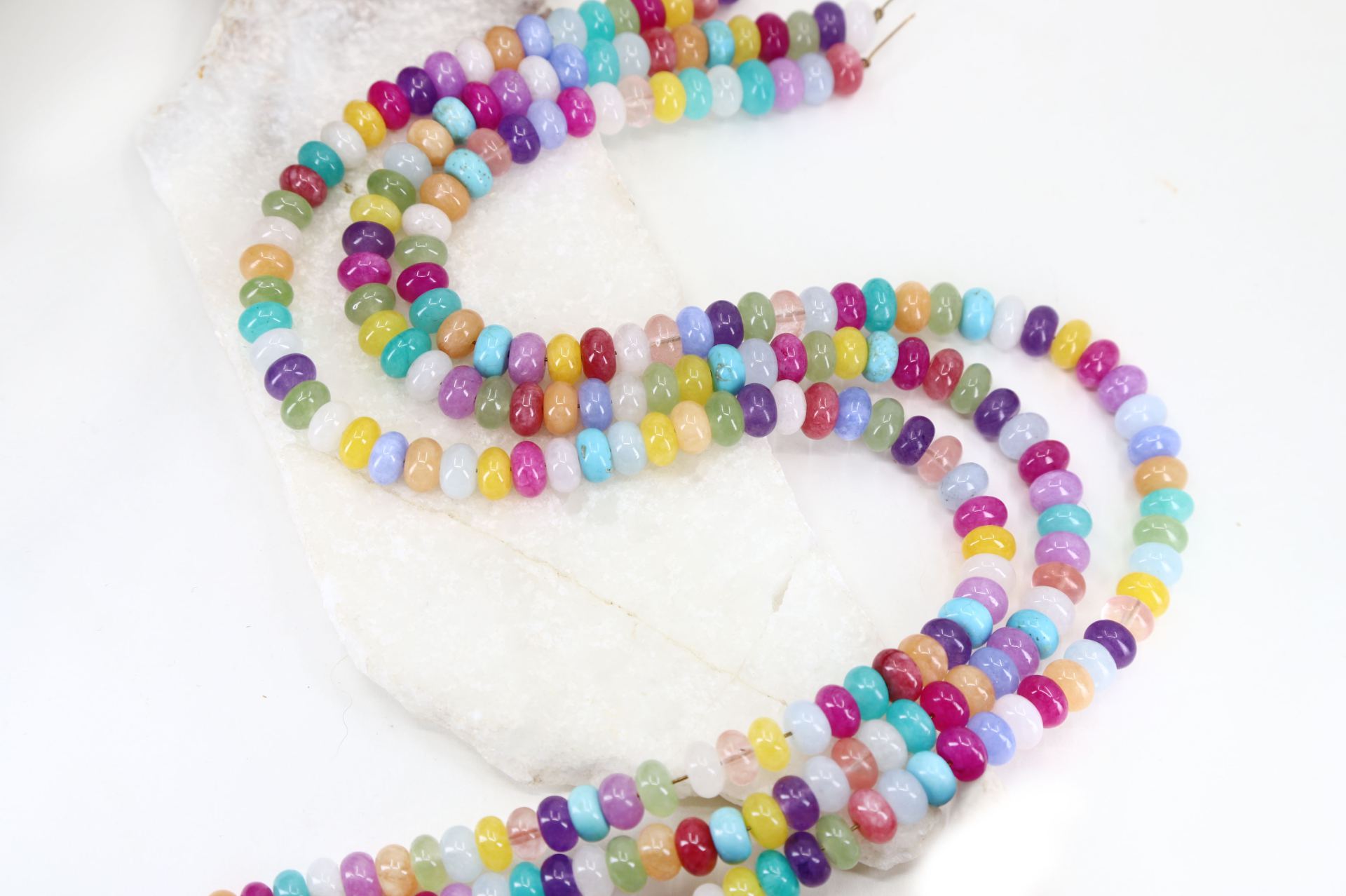 rondelle-multicolor jade-gemstone