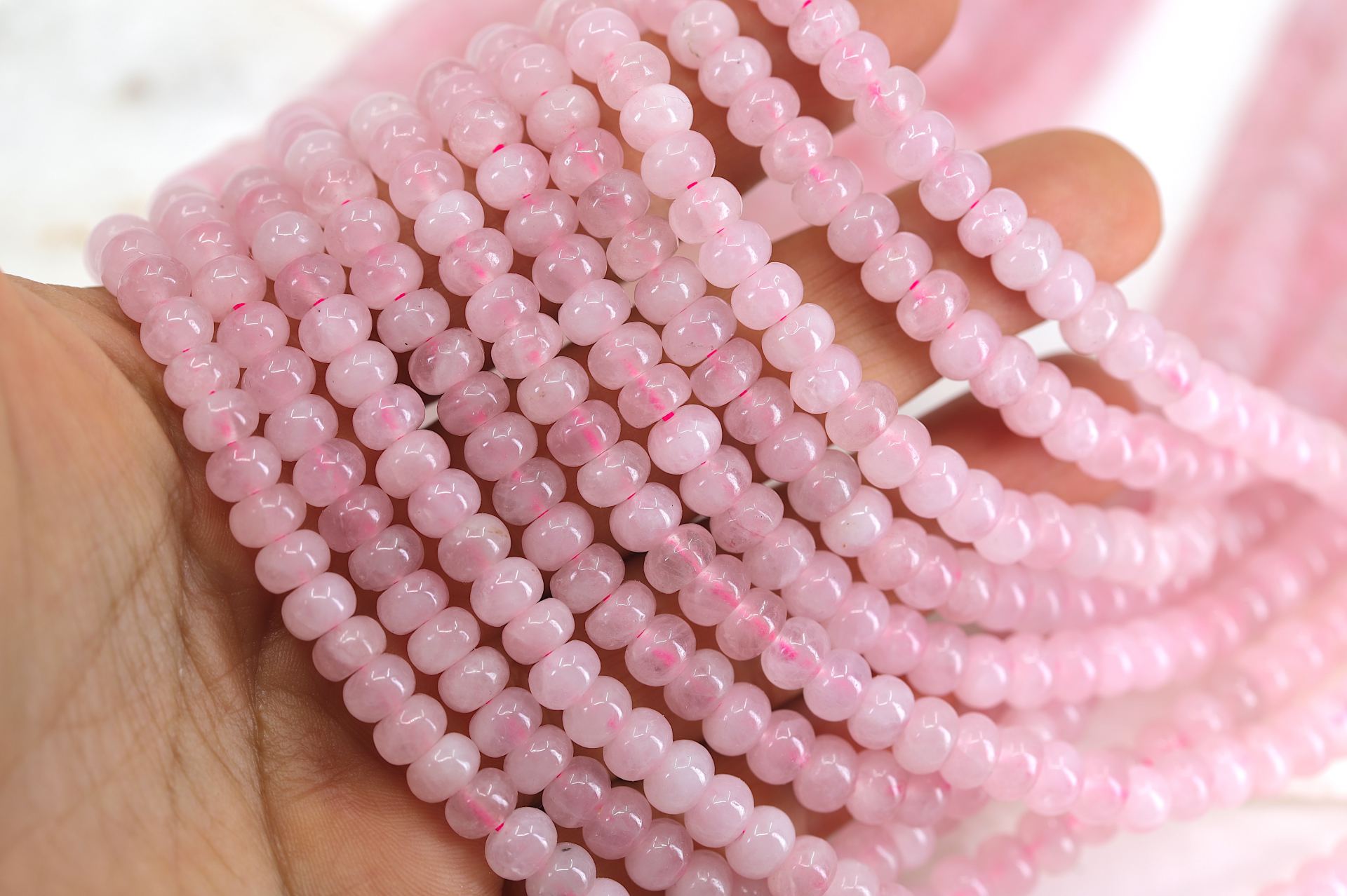 4x6mm-rondelle-pink-quartz-bead-strand