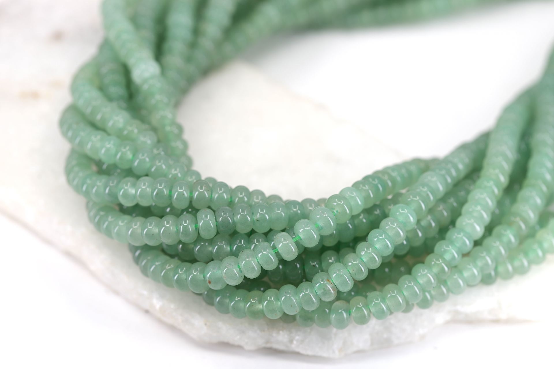 rondelle-green-aventurine-beads