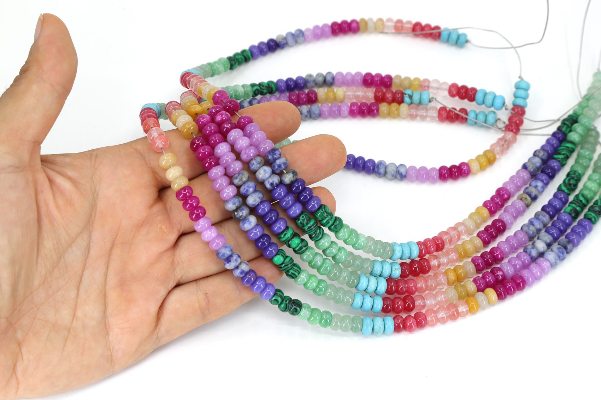 4x6mm-smooth-rondelle-rainbow-beads