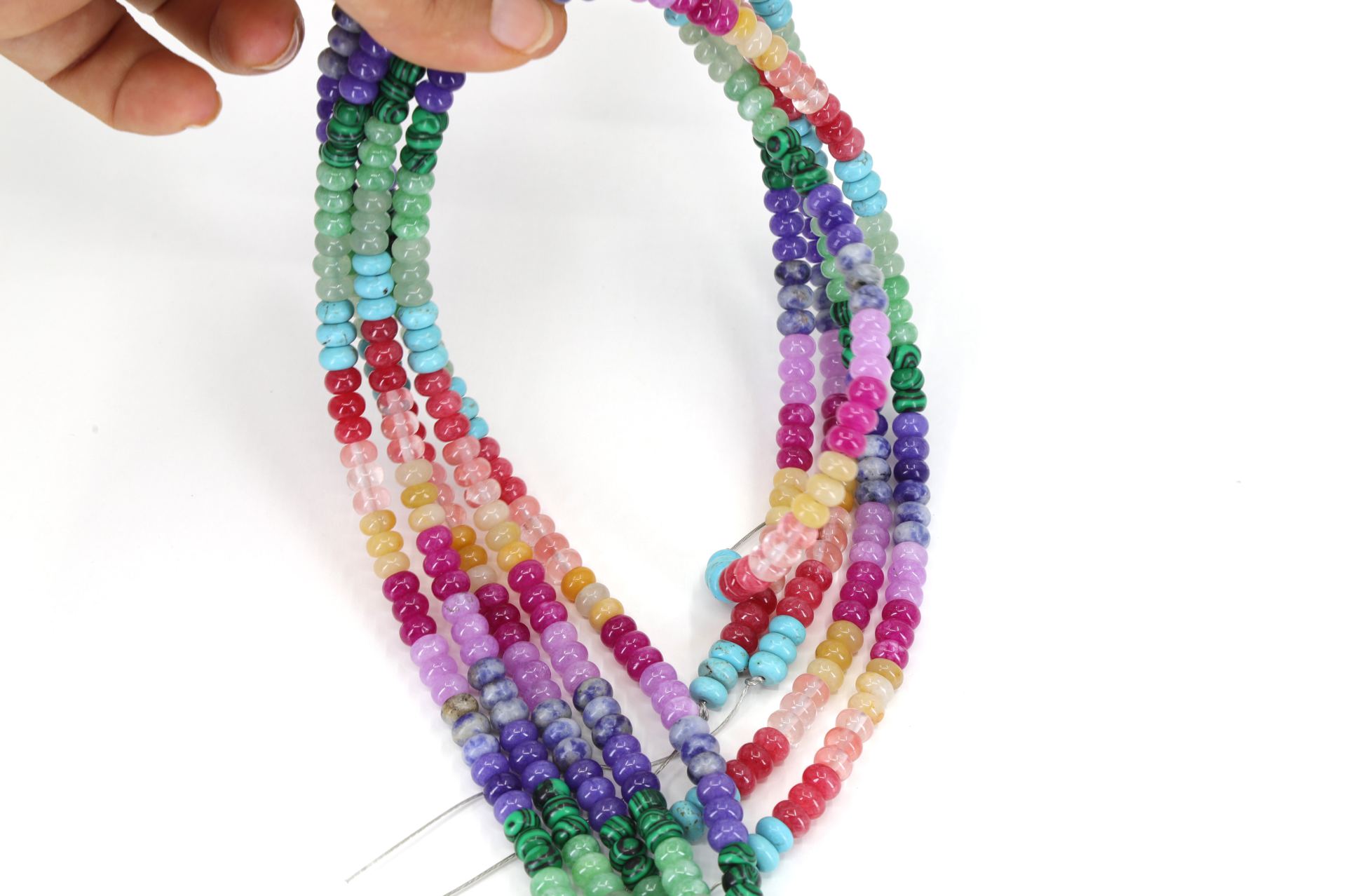 rondelle-rainbow-bead-strand