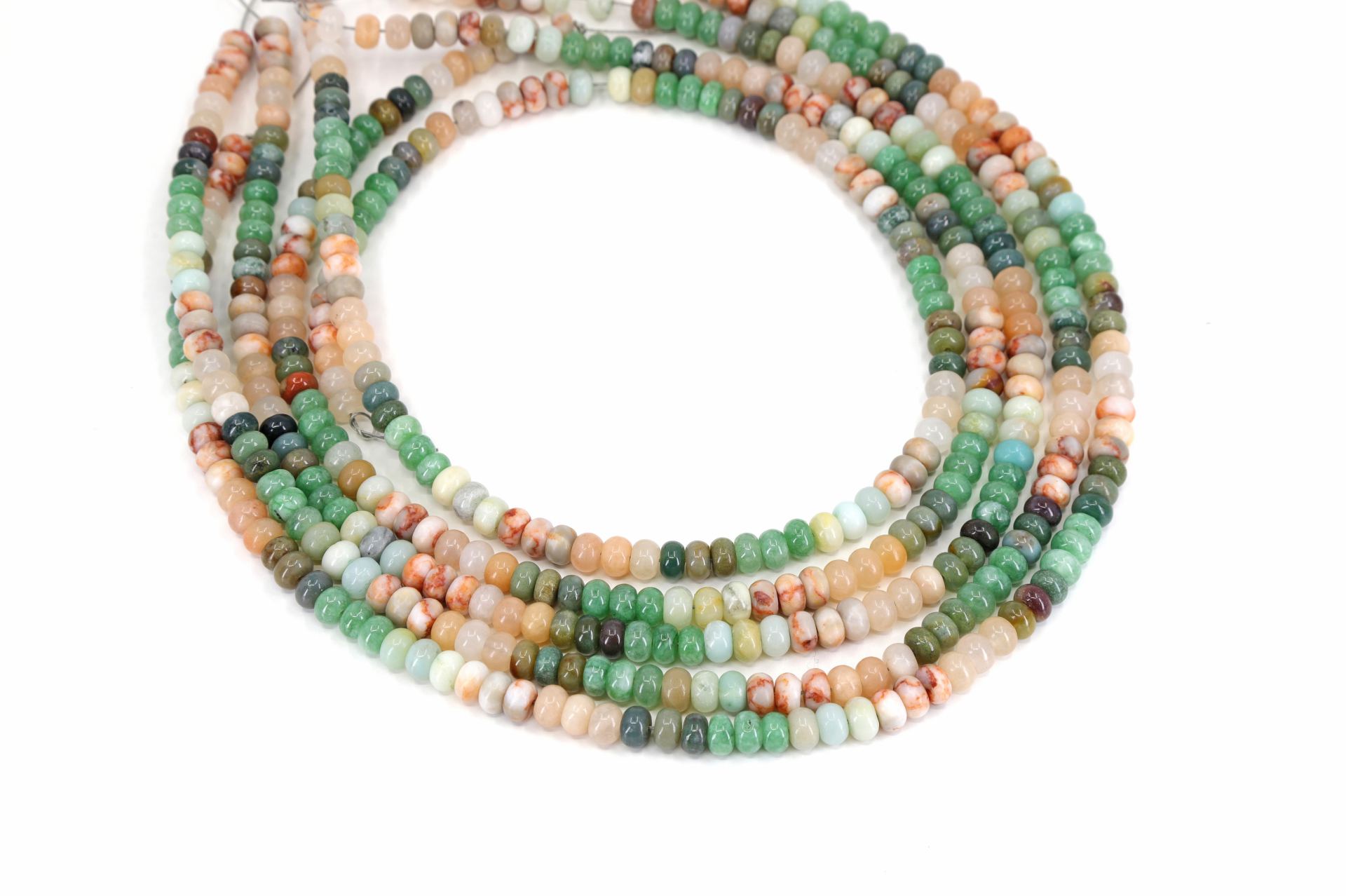 rondelle-green-shades-bead-strand