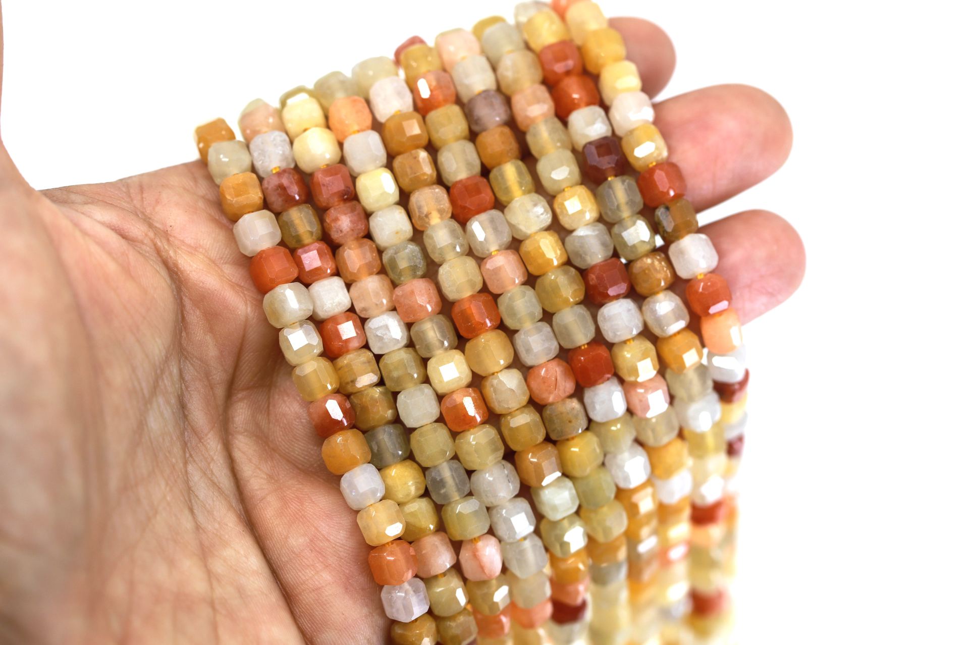 6x6mm-cube-faceted-yellow-jade-bead-stra