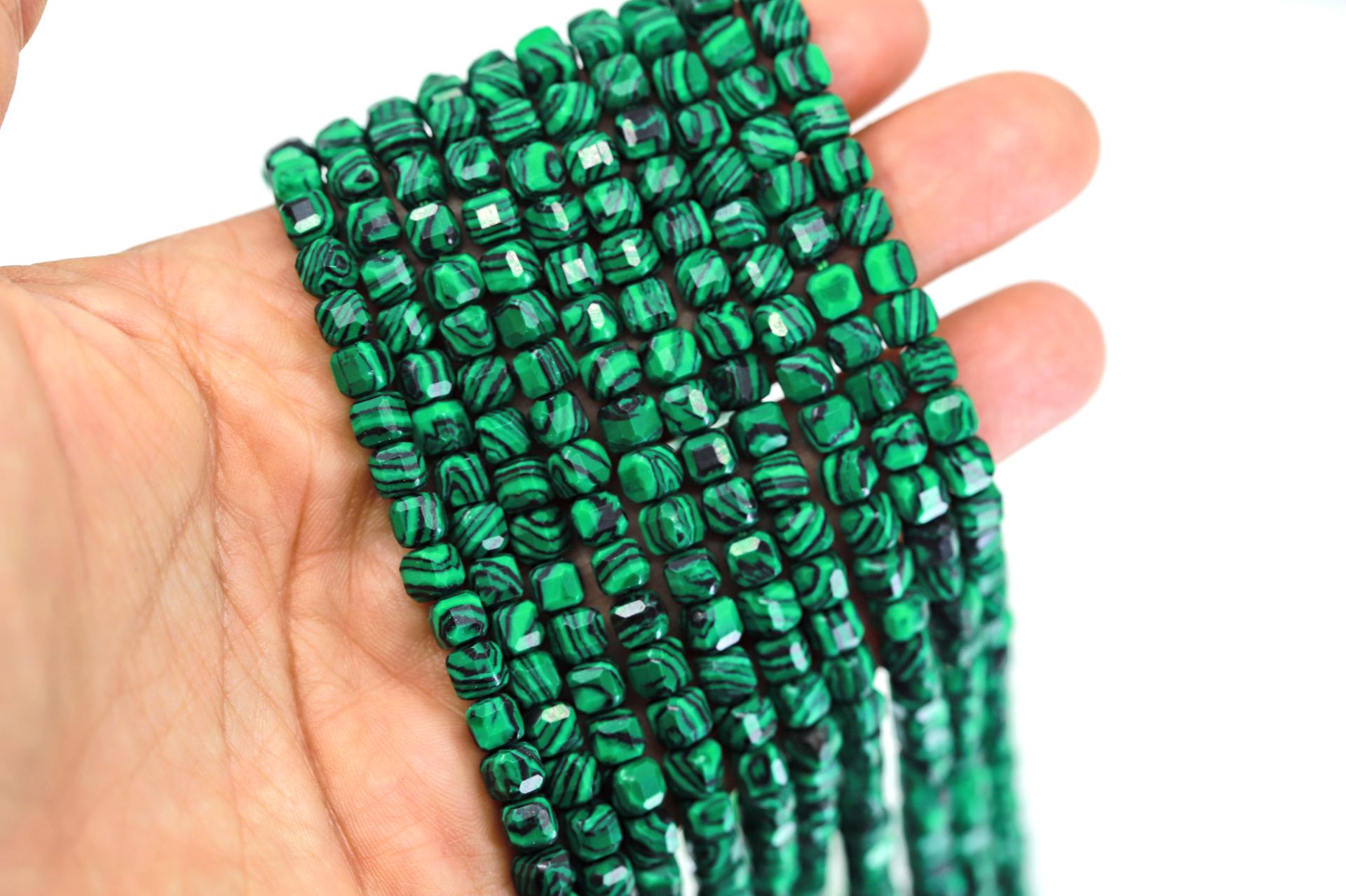 6x6mm-cube-faceted-faux-malachite-bead-s