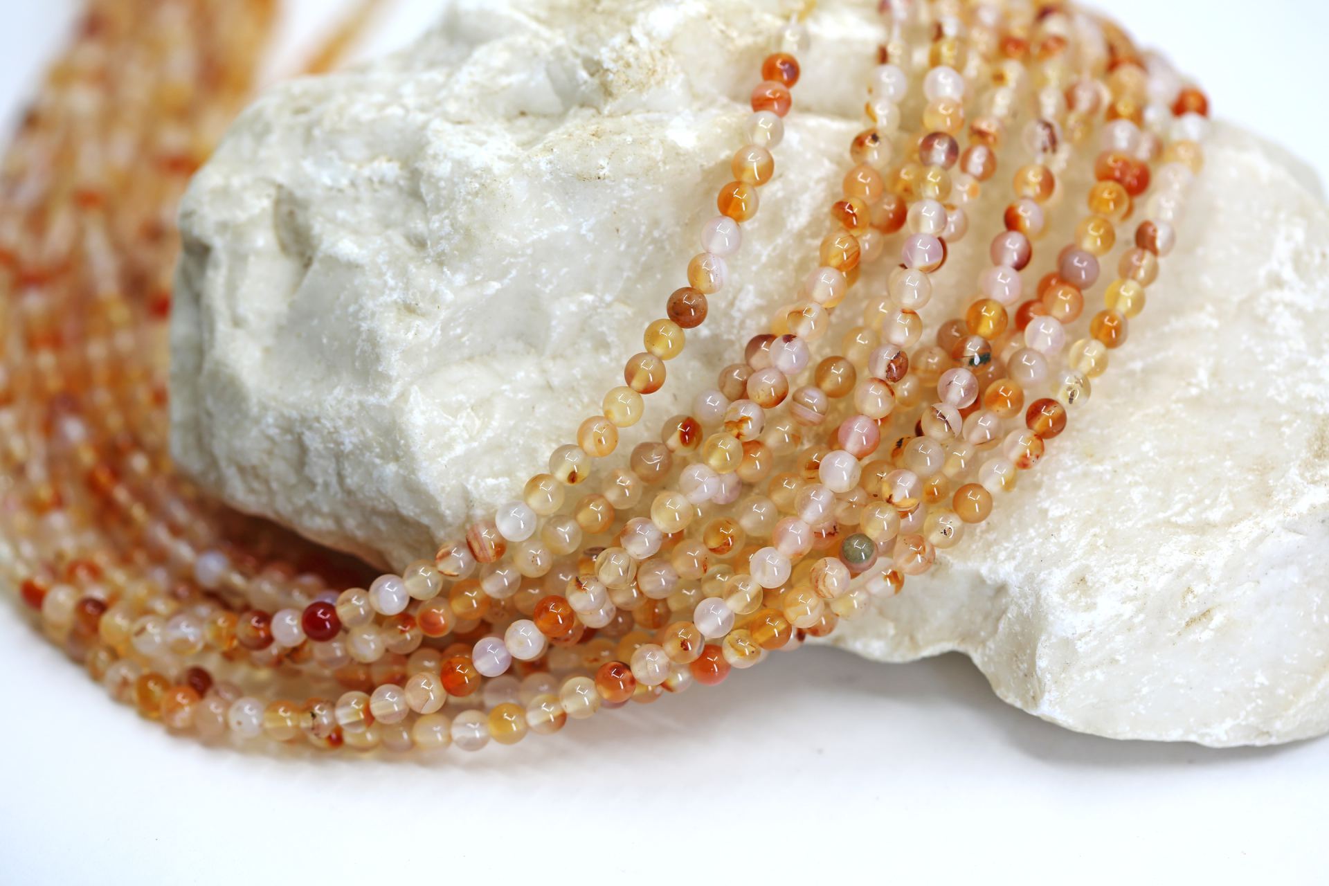 4mm-orange-mix-round-agate-beads