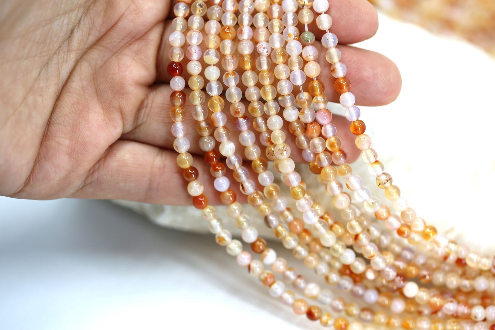 4mm-orange-round-agate-beads