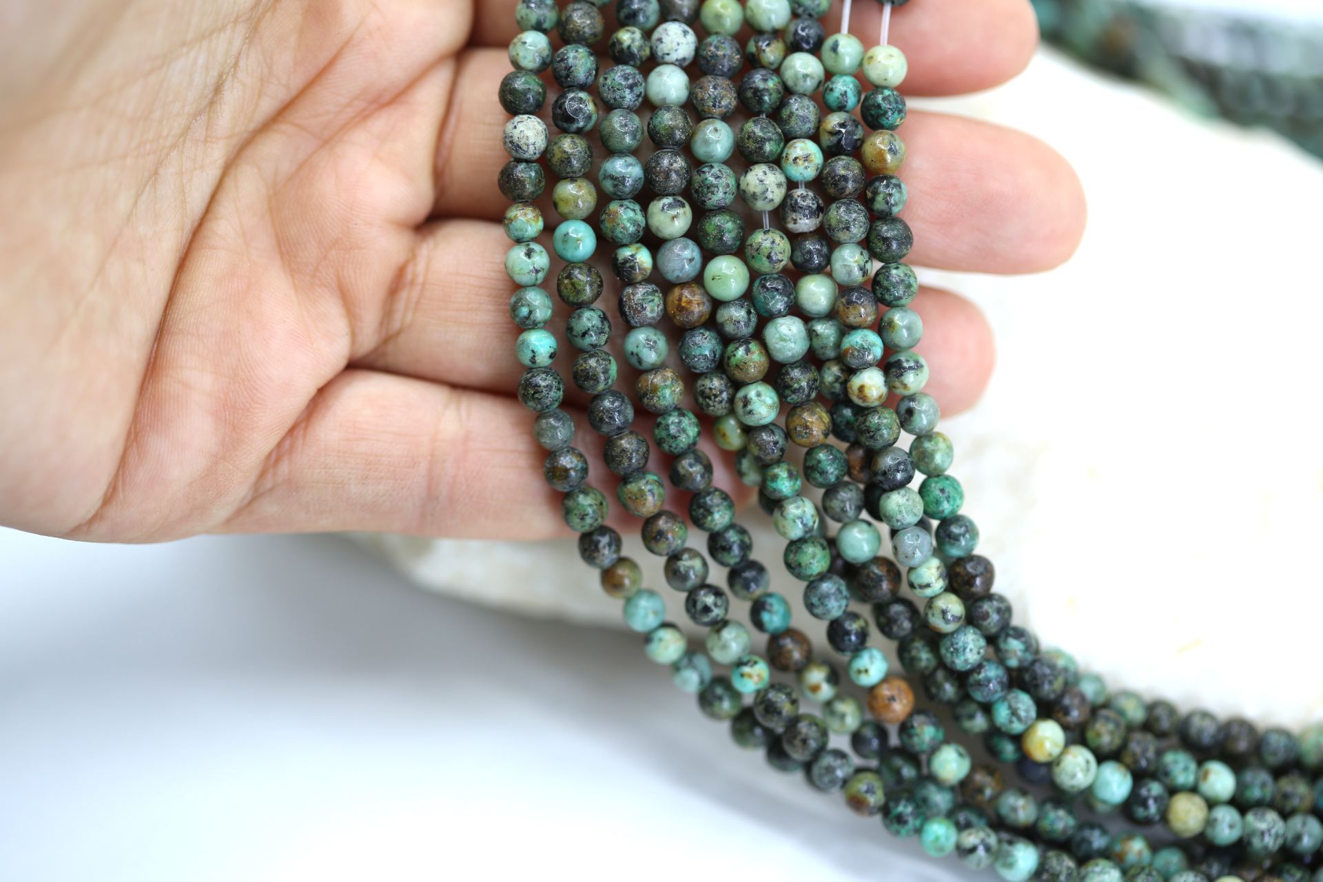 4mm-round-green-african-turquoise-beads