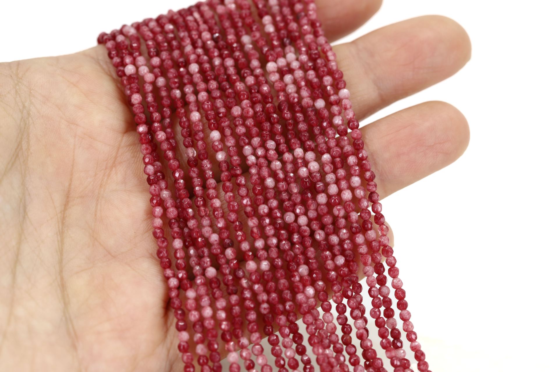 2.3mm-red-round-faceted-agate-beads-strand
