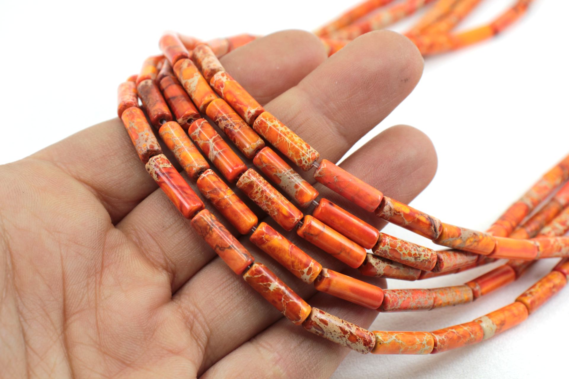 13mm-cylinder-tube-jasper-beads-strand