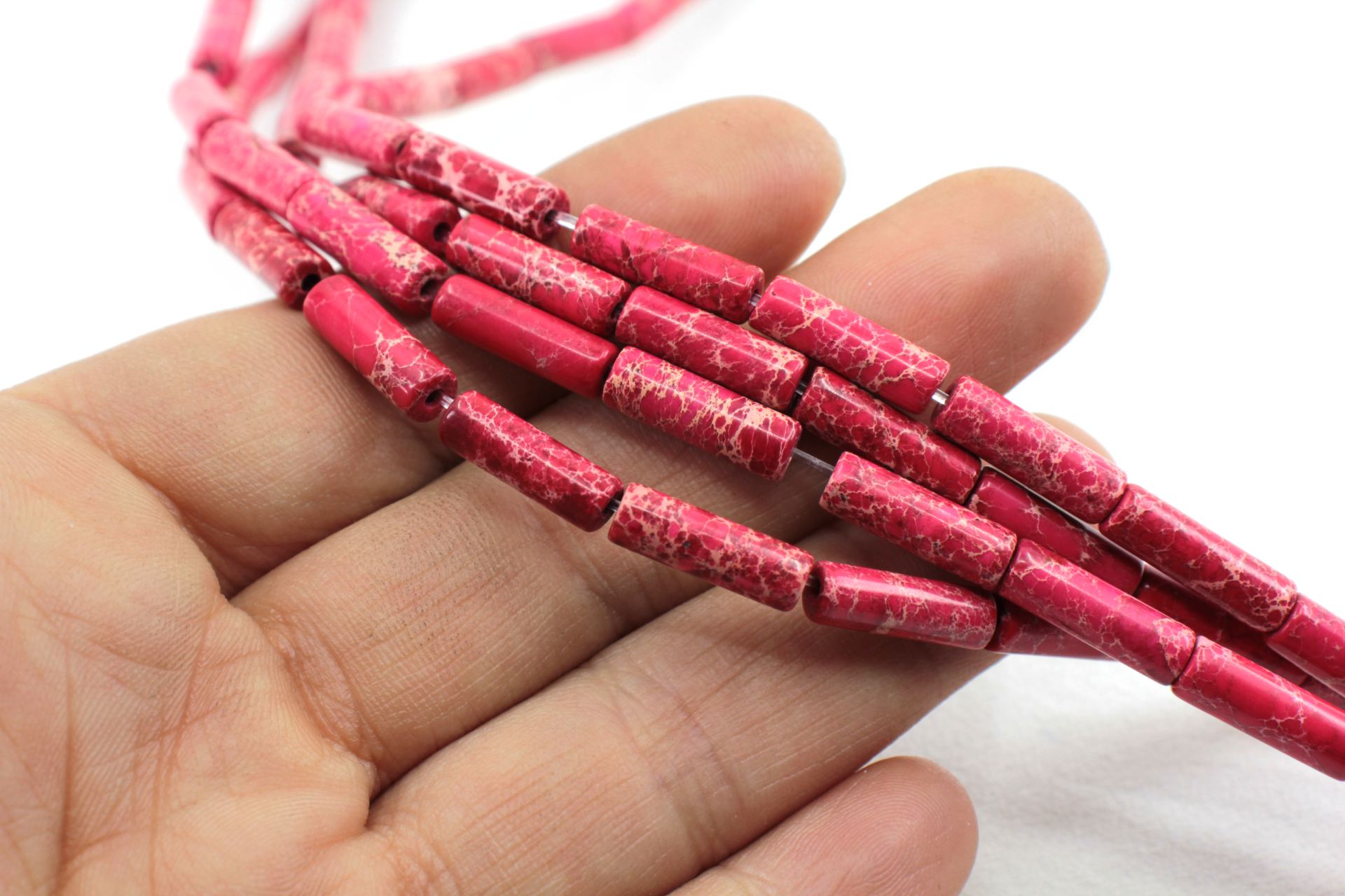 13mm-red-cylinder-tube-beads-strand