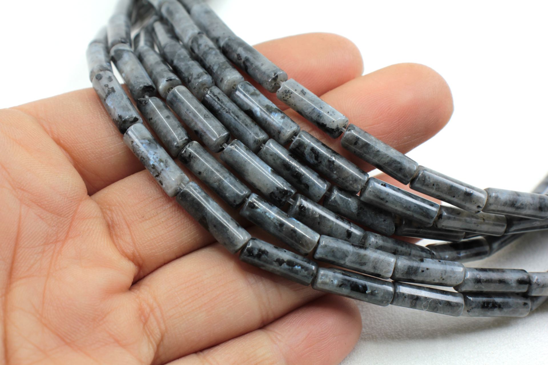 13mm-grey-cylinder-tube-beads-strand