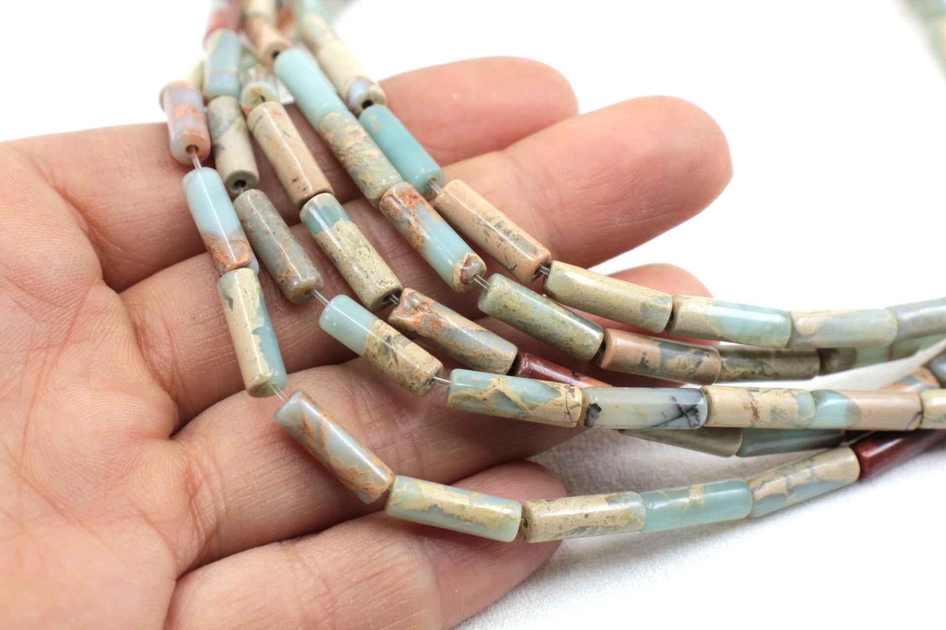 13mm-impression-serpentine-beads-strand