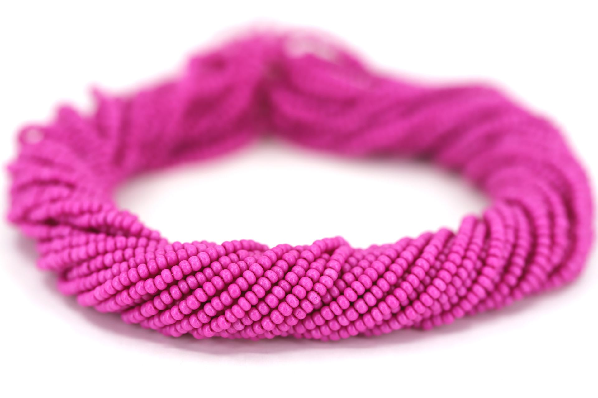 Czech-glass-beads-bright-fuchsia-16A26