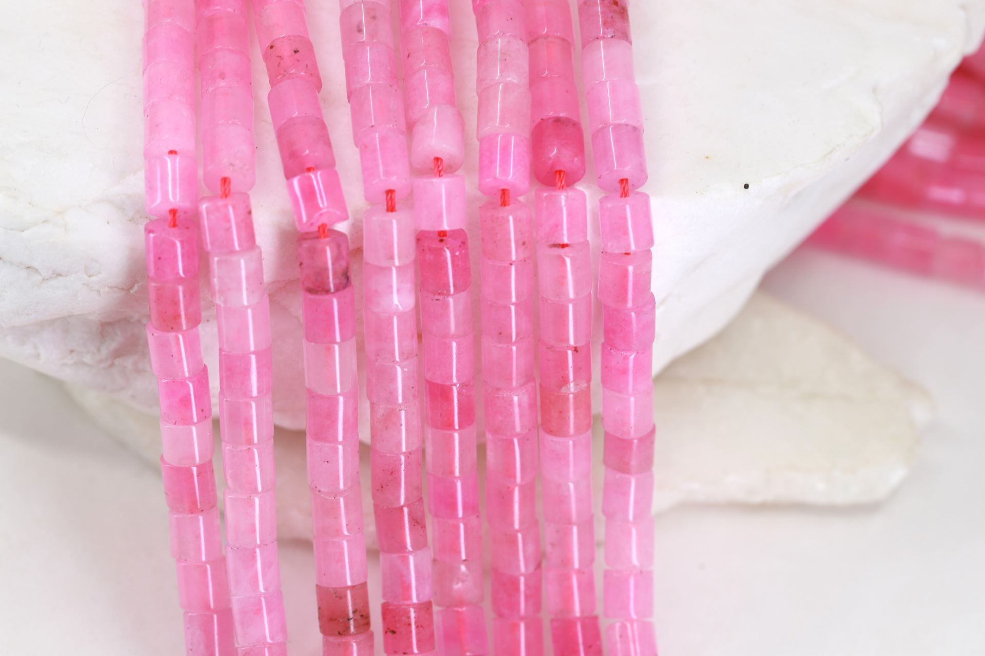 6mm-dyed-pink-natural-stones-barrel