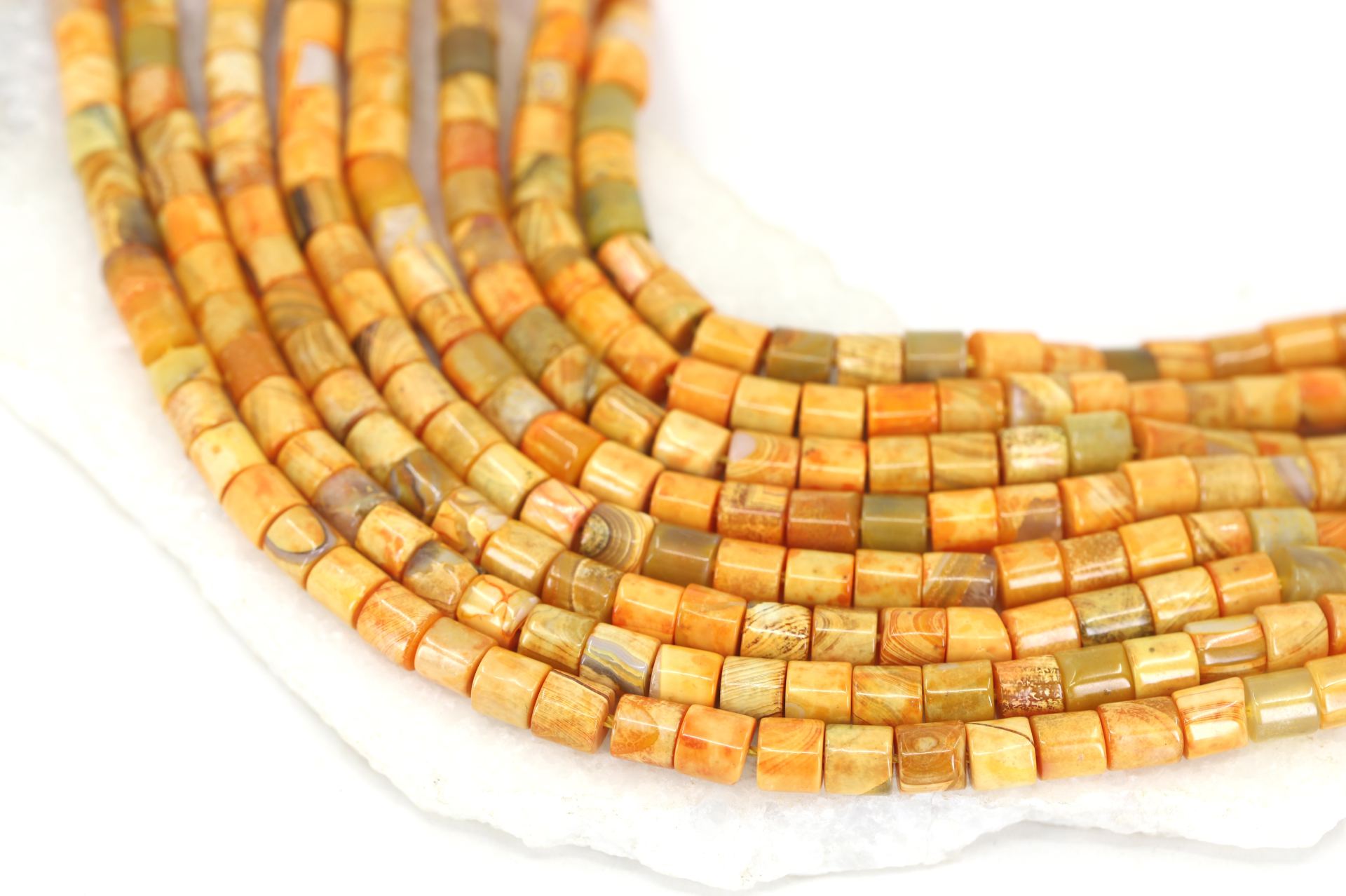 6mm-yellow-agate-barrel-cylinder-beads