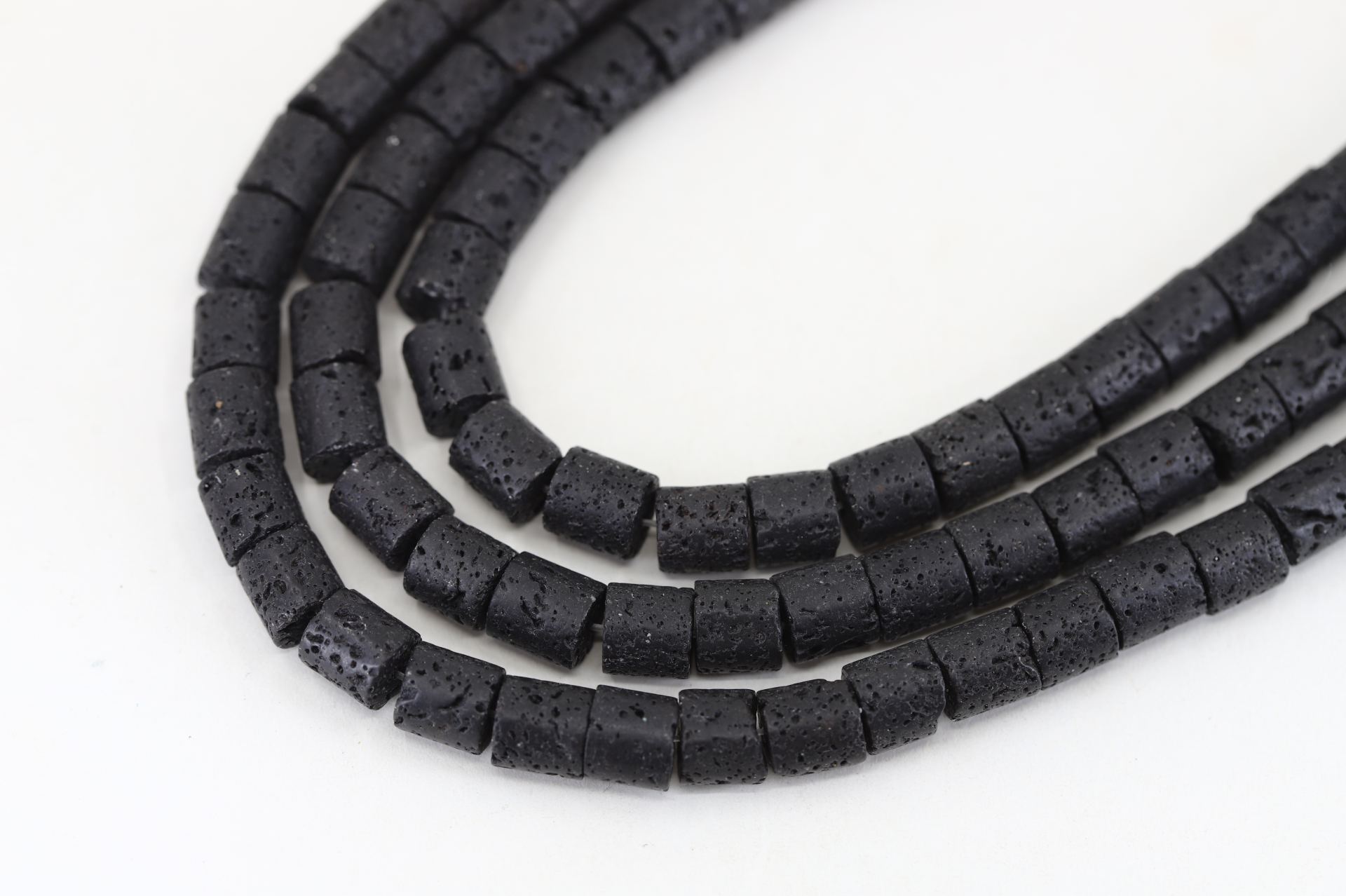 8mm-black-lava-barrel-cylinder-gemstone