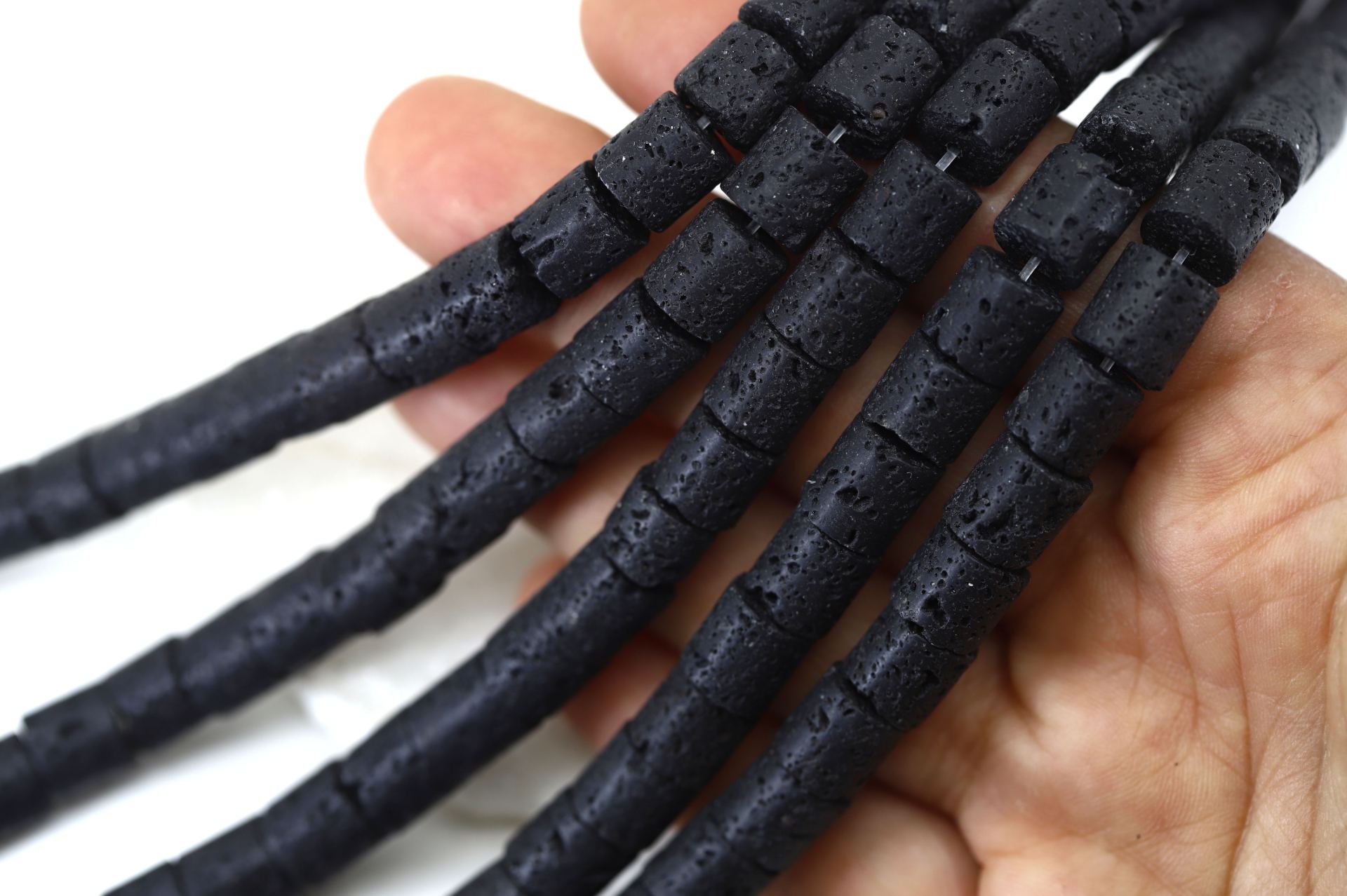 8mm-black-beads-cylinder-natural-stone