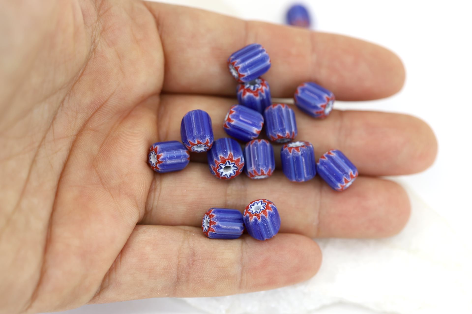 blue-barrel-chunky-chevron-lampwork