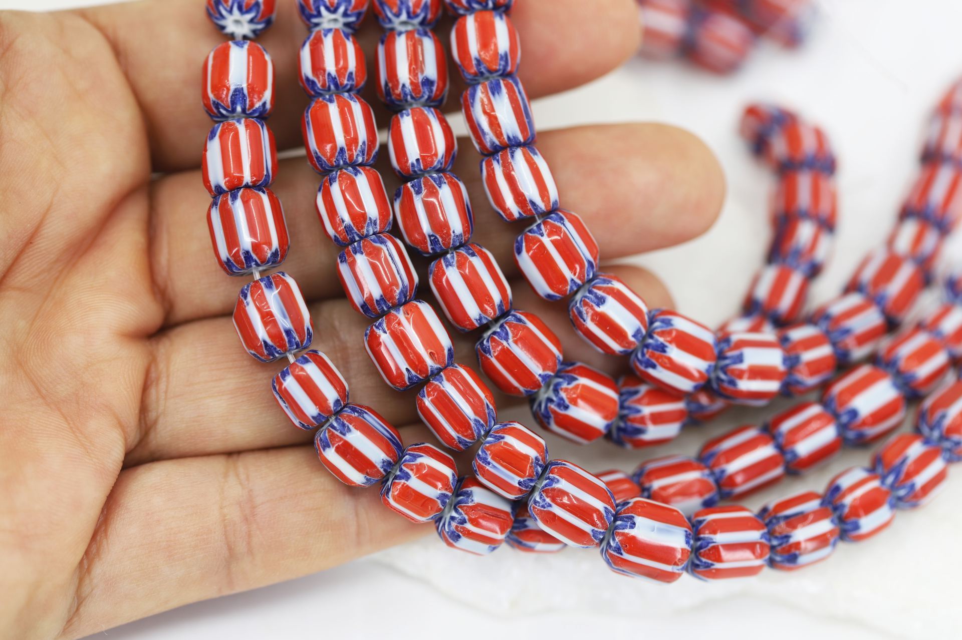 8mm-red-ethnic-glass-beads